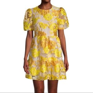 Elliatt Progressive Puff-Sleeve Mini Dress Marigold